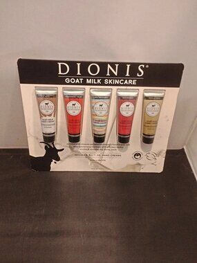 DIONIS Goat Milk Hand Cream Moisturizer for Dry Hands, 1 Ounce, 5 Count